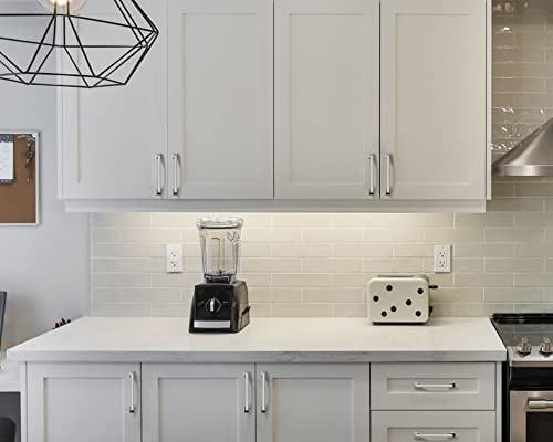 Amerdeco Brushed Satin Nickel Kitchen Cabinet Pulls for Cabinets Cupboard Handles Drawer Pulls 5 Inch Hole Centers Kitch